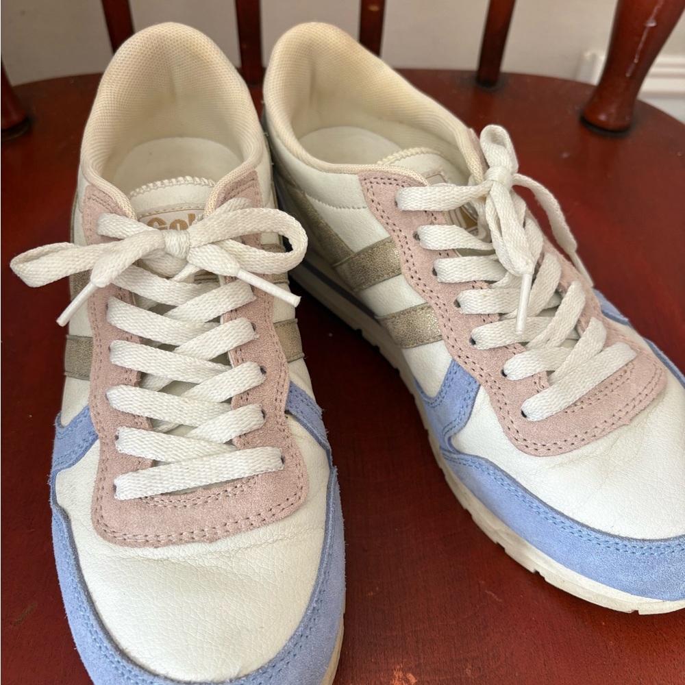 Gola Daytona Cream, Pink & Blue Sneakers